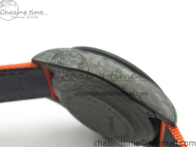 0503 AllSeason Daytona DIW Carbon OMF Best Edition Carbon Orange Dial on Orange Nylon Strap A 2845